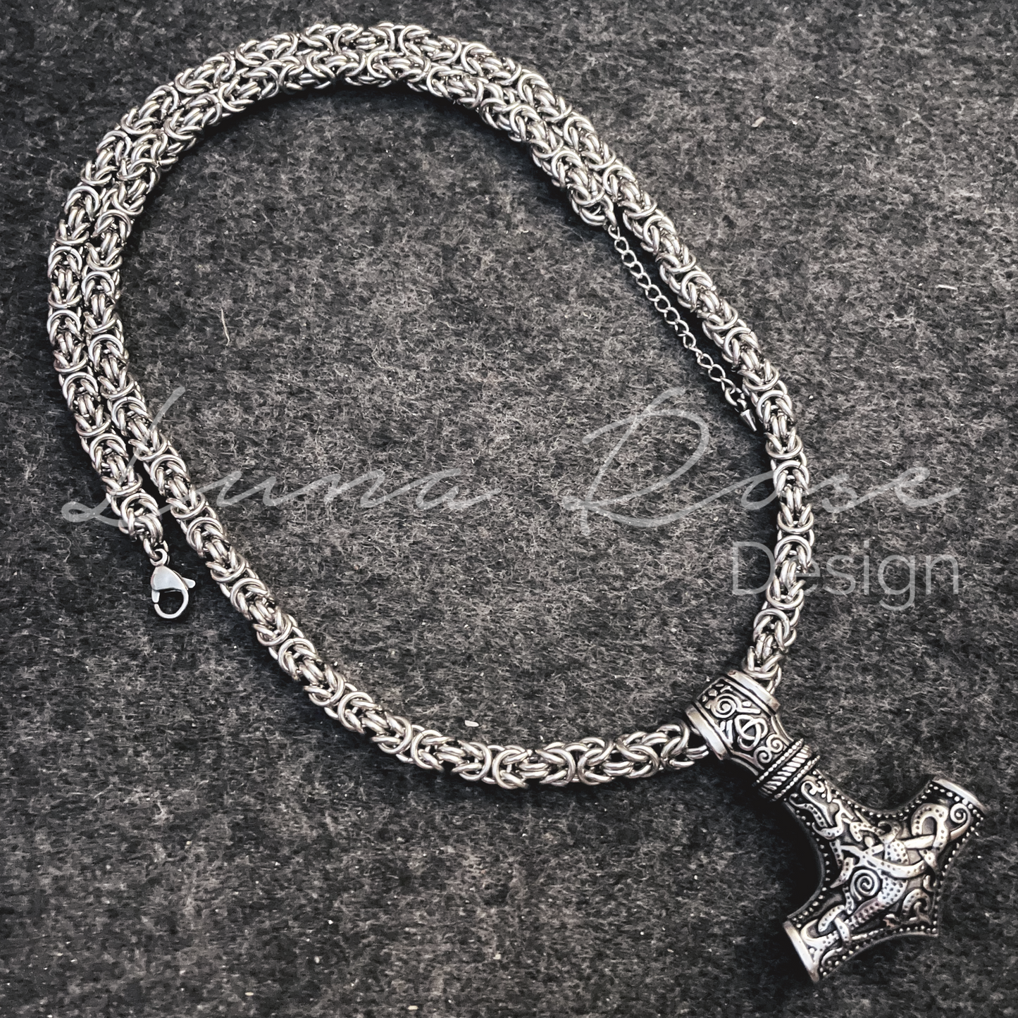 Mjölnir Byzantine Stainless Steel Necklace