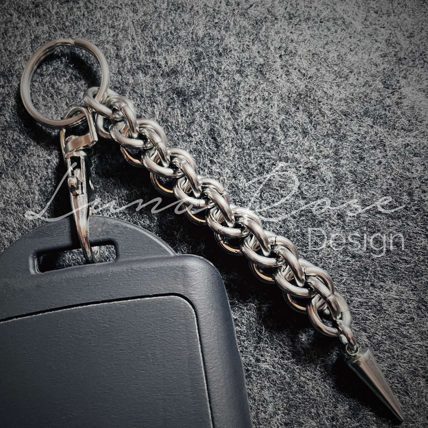 Chunky JPL Stainless Steel Keyring