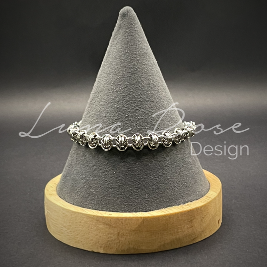 Thin Barrel Stainless Steel Bracelet