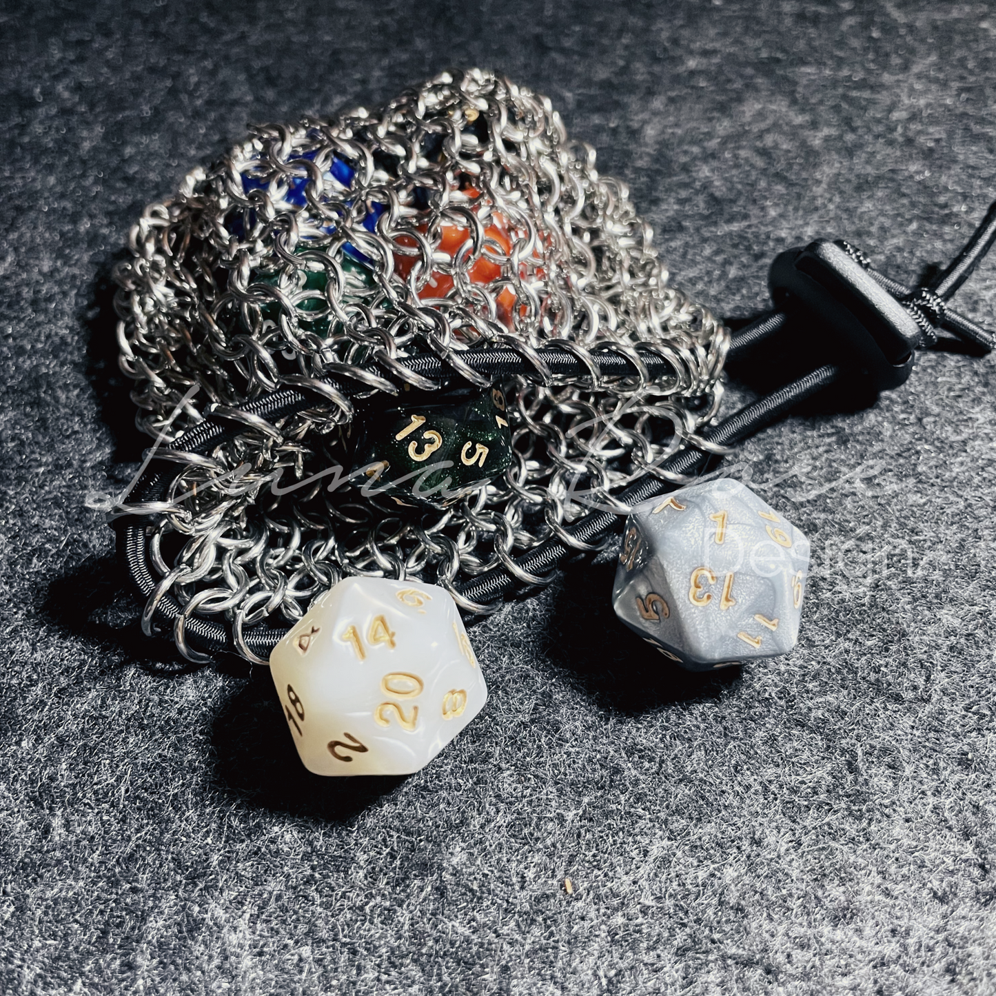 Dice Bag - Stainless Steel