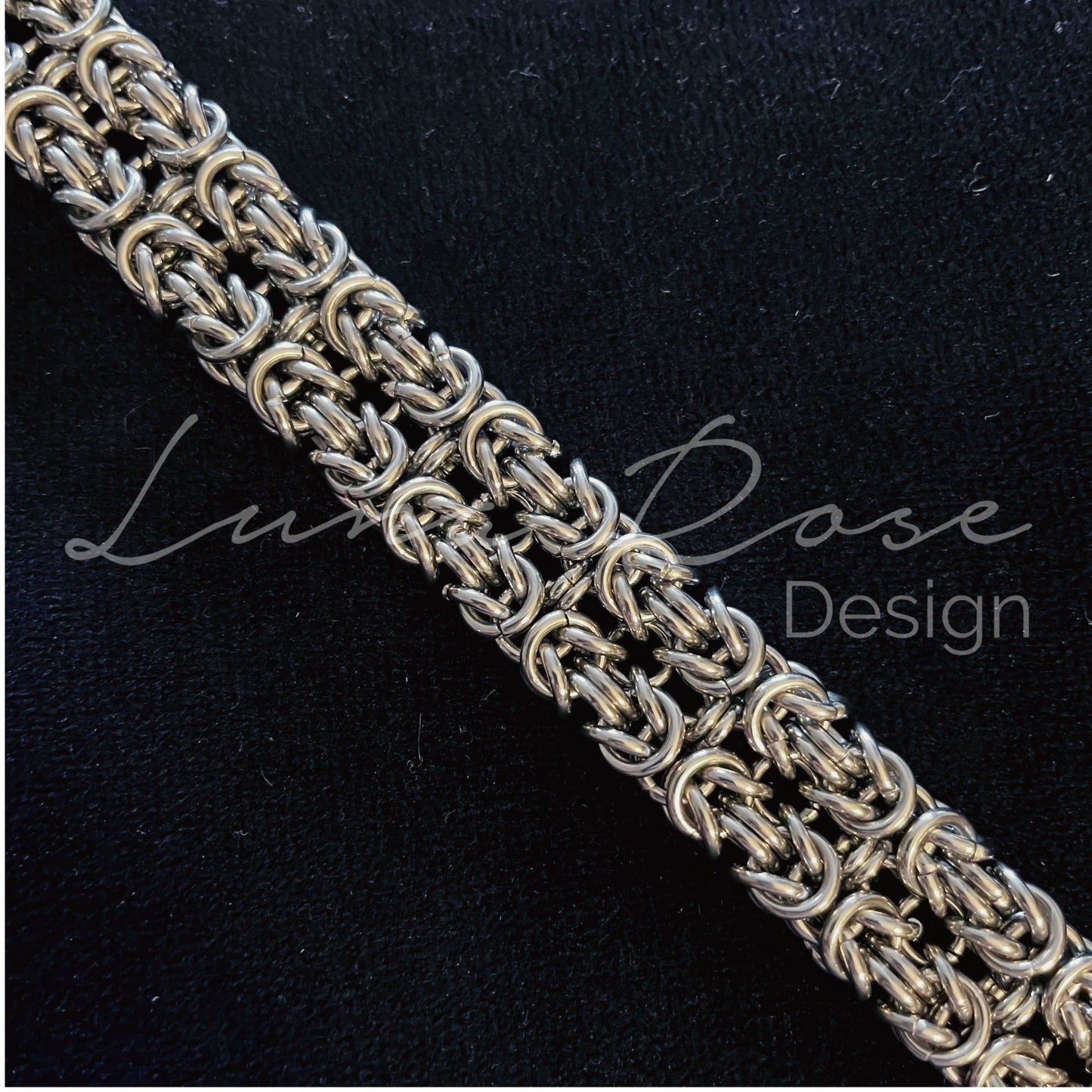 Byzantine Band Stainless Steel Bracelet