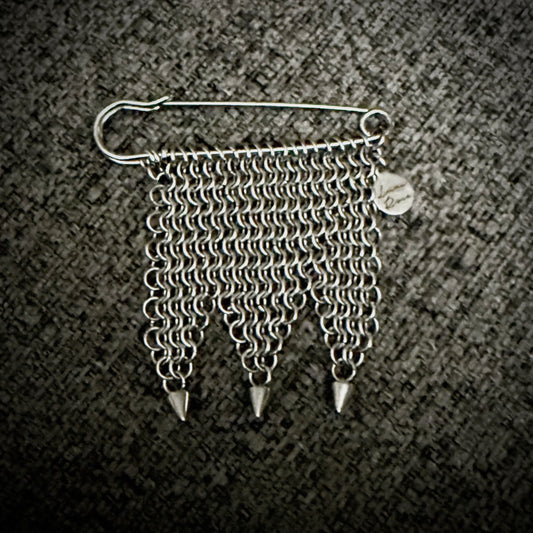 European 4in1 2 Stainless Steel Brooch