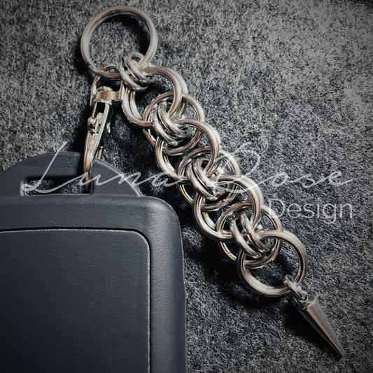 Chunky Helm Stainless Steel Keyring