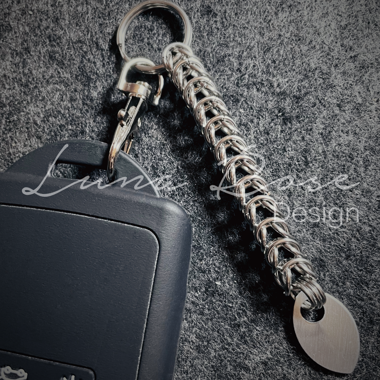 Box Chain Stainless Steel Keyring