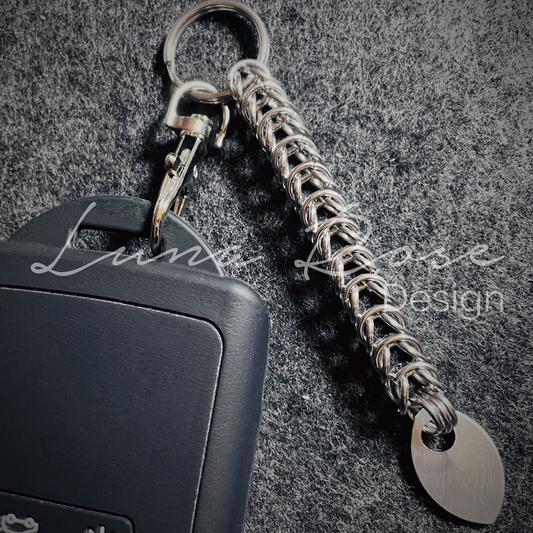Box Chain Stainless Steel Keyring